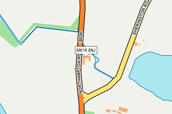 MK16 8NJ map - OS OpenMap – Local (Ordnance Survey) MK16 8NJ map - OS OpenMap – Local (Ordnance Survey)