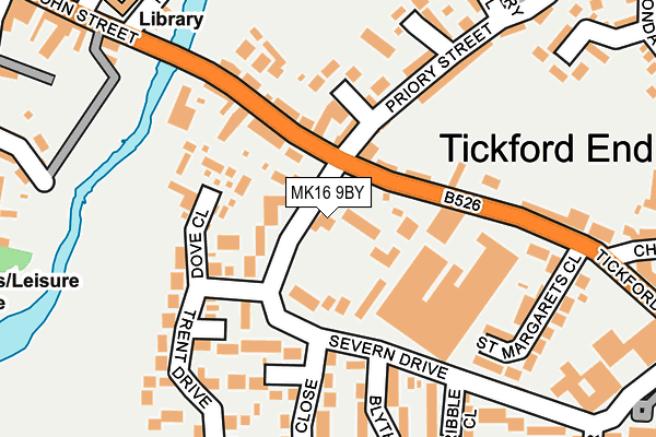 MK16 9BY map - OS OpenMap – Local (Ordnance Survey) MK16 9BY map - OS OpenMap – Local (Ordnance Survey)