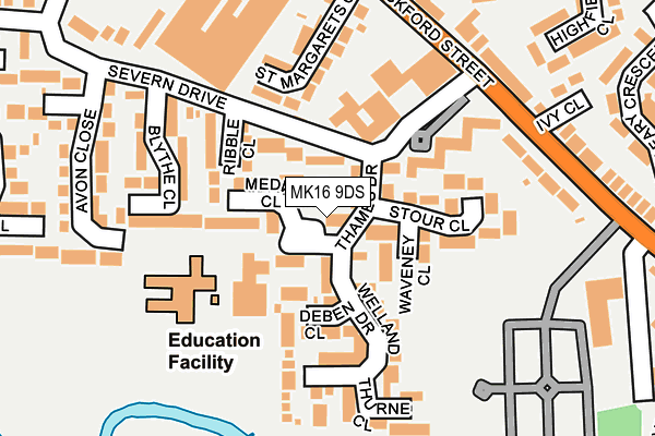MK16 9DS map - OS OpenMap – Local (Ordnance Survey) MK16 9DS map - OS OpenMap – Local (Ordnance Survey)