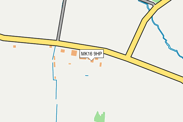 MK16 9HP map - OS OpenMap – Local (Ordnance Survey) MK16 9HP map - OS OpenMap – Local (Ordnance Survey)