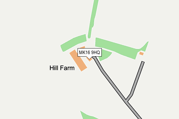 MK16 9HQ map - OS OpenMap – Local (Ordnance Survey) MK16 9HQ map - OS OpenMap – Local (Ordnance Survey)