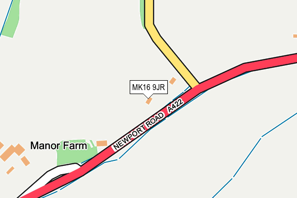 MK16 9JR map - OS OpenMap – Local (Ordnance Survey) MK16 9JR map - OS OpenMap – Local (Ordnance Survey)