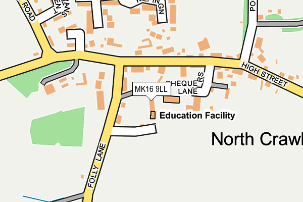 MK16 9LL map - OS OpenMap – Local (Ordnance Survey) MK16 9LL map - OS OpenMap – Local (Ordnance Survey)