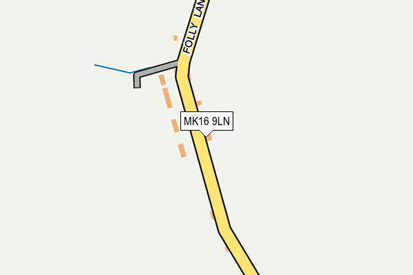 MK16 9LN map - OS OpenMap – Local (Ordnance Survey) MK16 9LN map - OS OpenMap – Local (Ordnance Survey)