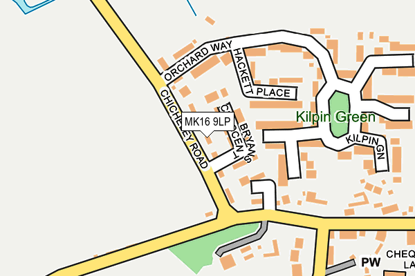 MK16 9LP map - OS OpenMap – Local (Ordnance Survey) MK16 9LP map - OS OpenMap – Local (Ordnance Survey)