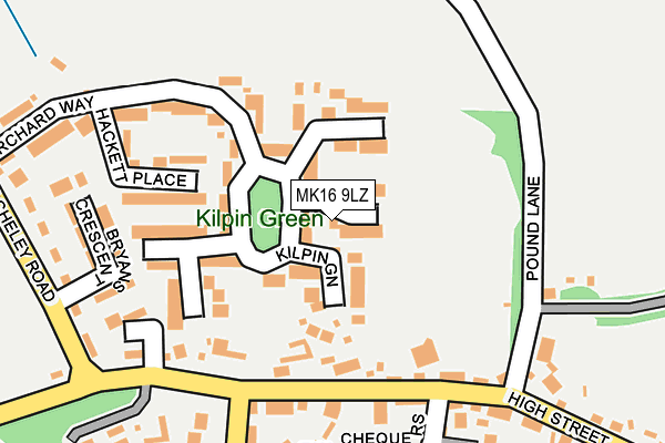 MK16 9LZ map - OS OpenMap – Local (Ordnance Survey) MK16 9LZ map - OS OpenMap – Local (Ordnance Survey)