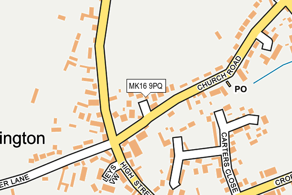 MK16 9PQ map - OS OpenMap – Local (Ordnance Survey) MK16 9PQ map - OS OpenMap – Local (Ordnance Survey)