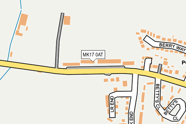 MK17 0AT map - OS OpenMap – Local (Ordnance Survey) MK17 0AT map - OS OpenMap – Local (Ordnance Survey)