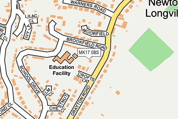 MK17 0BS map - OS OpenMap – Local (Ordnance Survey) MK17 0BS map - OS OpenMap – Local (Ordnance Survey)