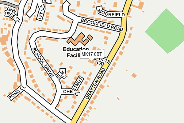 MK17 0BT map - OS OpenMap – Local (Ordnance Survey) MK17 0BT map - OS OpenMap – Local (Ordnance Survey)