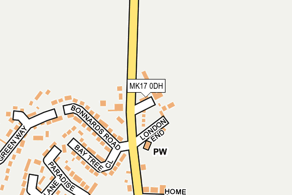 MK17 0DH map - OS OpenMap – Local (Ordnance Survey) MK17 0DH map - OS OpenMap – Local (Ordnance Survey)
