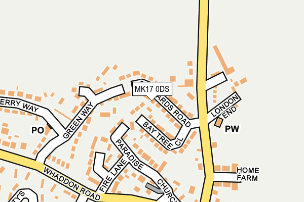 MK17 0DS map - OS OpenMap – Local (Ordnance Survey) MK17 0DS map - OS OpenMap – Local (Ordnance Survey)