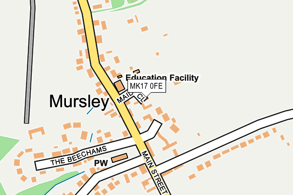 MK17 0FE map - OS OpenMap – Local (Ordnance Survey) MK17 0FE map - OS OpenMap – Local (Ordnance Survey)