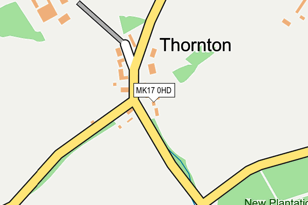 MK17 0HD map - OS OpenMap – Local (Ordnance Survey)