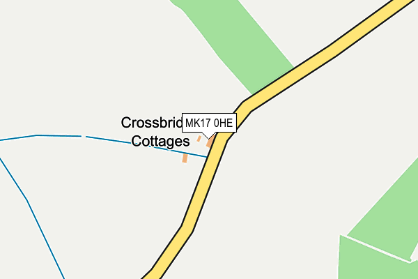 MK17 0HE map - OS OpenMap – Local (Ordnance Survey)