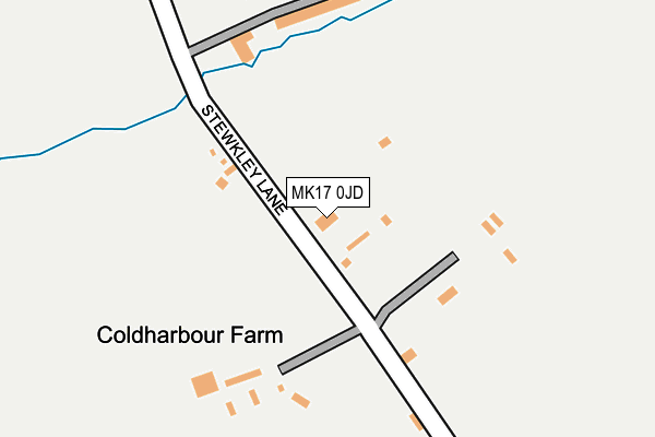 MK17 0JD map - OS OpenMap – Local (Ordnance Survey) MK17 0JD map - OS OpenMap – Local (Ordnance Survey)