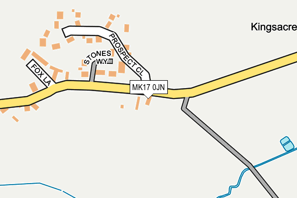 MK17 0JN map - OS OpenMap – Local (Ordnance Survey) MK17 0JN map - OS OpenMap – Local (Ordnance Survey)