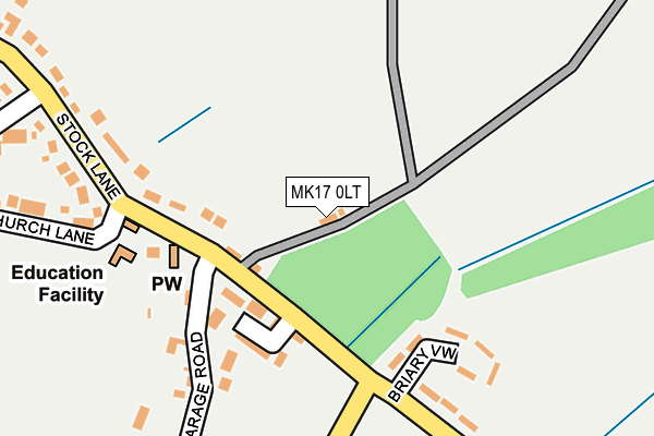 MK17 0LT map - OS OpenMap – Local (Ordnance Survey) MK17 0LT map - OS OpenMap – Local (Ordnance Survey)