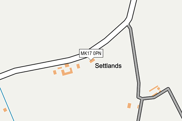 MK17 0PN map - OS OpenMap – Local (Ordnance Survey)