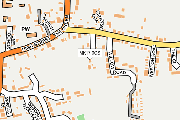 MK17 0QS map - OS OpenMap – Local (Ordnance Survey) MK17 0QS map - OS OpenMap – Local (Ordnance Survey)