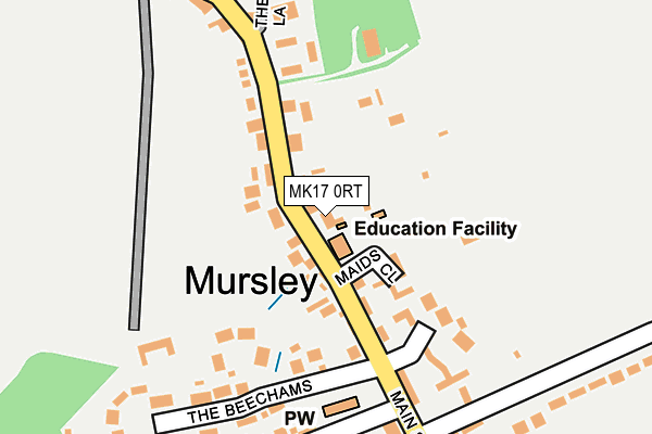 MK17 0RT map - OS OpenMap – Local (Ordnance Survey) MK17 0RT map - OS OpenMap – Local (Ordnance Survey)