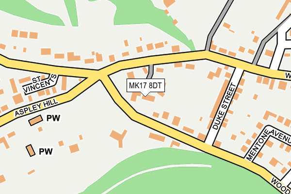 MK17 8DT map - OS OpenMap – Local (Ordnance Survey) MK17 8DT map - OS OpenMap – Local (Ordnance Survey)