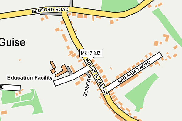 MK17 8JZ map - OS OpenMap – Local (Ordnance Survey) MK17 8JZ map - OS OpenMap – Local (Ordnance Survey)