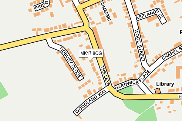 MK17 8QG map - OS OpenMap – Local (Ordnance Survey) MK17 8QG map - OS OpenMap – Local (Ordnance Survey)