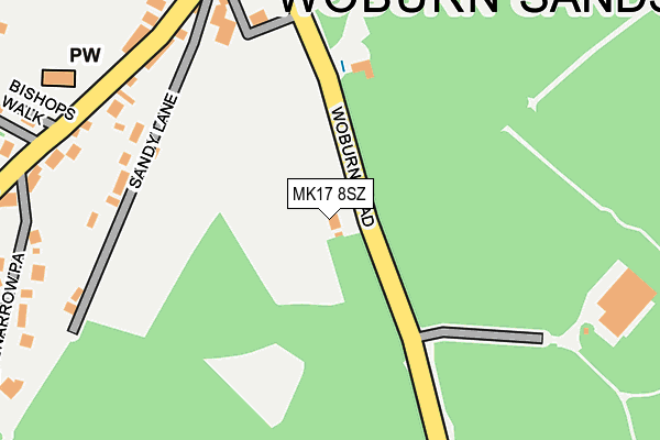 MK17 8SZ map - OS OpenMap – Local (Ordnance Survey) MK17 8SZ map - OS OpenMap – Local (Ordnance Survey)