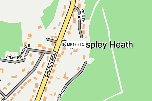 MK17 8TQ map - OS OpenMap – Local (Ordnance Survey)