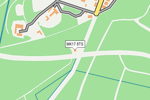 MK17 8TS map - OS OpenMap – Local (Ordnance Survey)