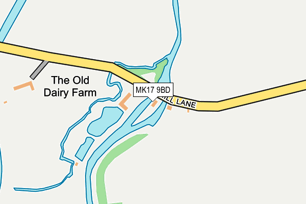 MK17 9BD map - OS OpenMap – Local (Ordnance Survey) MK17 9BD map - OS OpenMap – Local (Ordnance Survey)