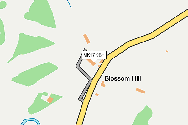 MK17 9BH map - OS OpenMap – Local (Ordnance Survey) MK17 9BH map - OS OpenMap – Local (Ordnance Survey)