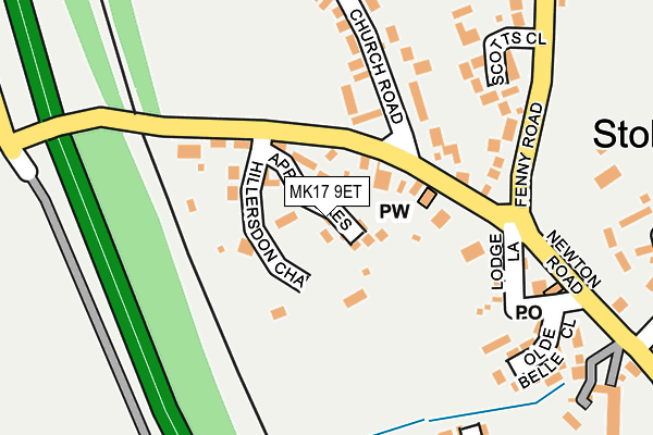 MK17 9ET map - OS OpenMap – Local (Ordnance Survey) MK17 9ET map - OS OpenMap – Local (Ordnance Survey)