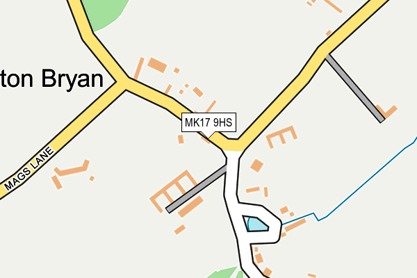 MK17 9HS map - OS OpenMap – Local (Ordnance Survey) MK17 9HS map - OS OpenMap – Local (Ordnance Survey)