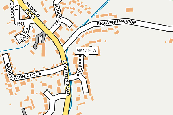 MK17 9LW map - OS OpenMap – Local (Ordnance Survey) MK17 9LW map - OS OpenMap – Local (Ordnance Survey)