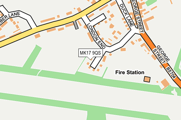 MK17 9QS map - OS OpenMap – Local (Ordnance Survey) MK17 9QS map - OS OpenMap – Local (Ordnance Survey)