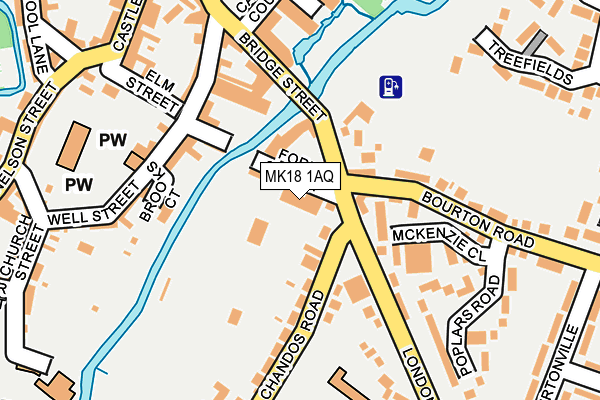 MK18 1AQ map - OS OpenMap – Local (Ordnance Survey) MK18 1AQ map - OS OpenMap – Local (Ordnance Survey)