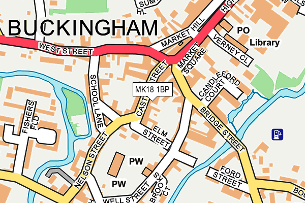 MK18 1BP map - OS OpenMap – Local (Ordnance Survey) MK18 1BP map - OS OpenMap – Local (Ordnance Survey)