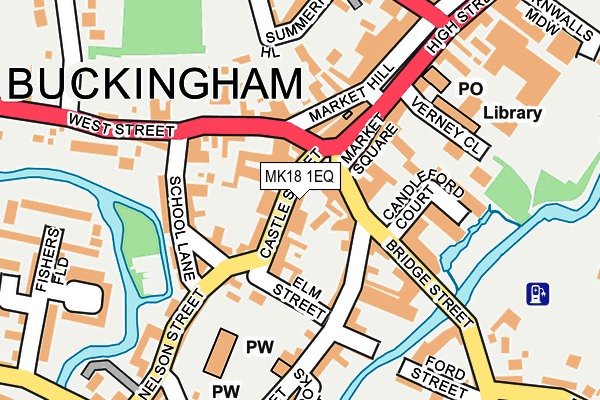 MK18 1EQ map - OS OpenMap – Local (Ordnance Survey) MK18 1EQ map - OS OpenMap – Local (Ordnance Survey)