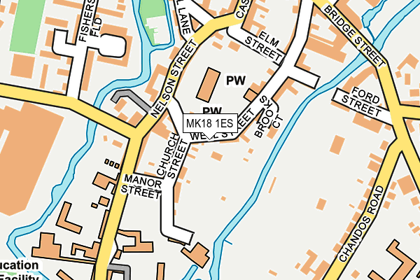 MK18 1ES map - OS OpenMap – Local (Ordnance Survey) MK18 1ES map - OS OpenMap – Local (Ordnance Survey)