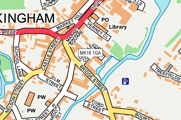 MK18 1GA map - OS OpenMap – Local (Ordnance Survey) MK18 1GA map - OS OpenMap – Local (Ordnance Survey)