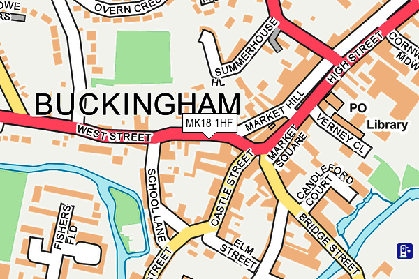 MK18 1HF map - OS OpenMap – Local (Ordnance Survey) MK18 1HF map - OS OpenMap – Local (Ordnance Survey)