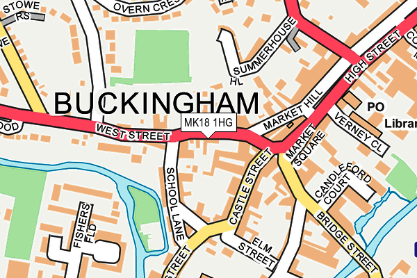 MK18 1HG map - OS OpenMap – Local (Ordnance Survey) MK18 1HG map - OS OpenMap – Local (Ordnance Survey)