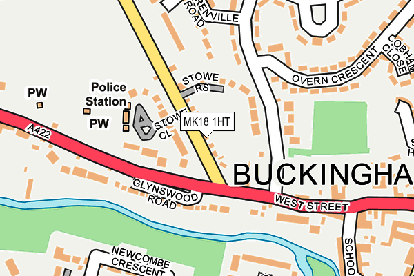 MK18 1HT map - OS OpenMap – Local (Ordnance Survey) MK18 1HT map - OS OpenMap – Local (Ordnance Survey)