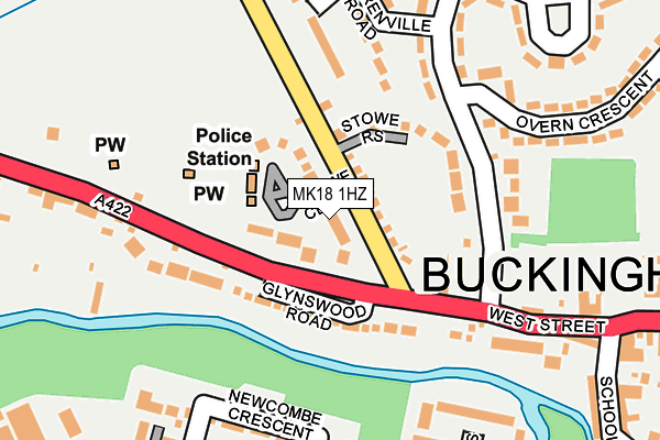MK18 1HZ map - OS OpenMap – Local (Ordnance Survey) MK18 1HZ map - OS OpenMap – Local (Ordnance Survey)