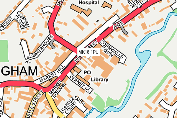 MK18 1PU map - OS OpenMap – Local (Ordnance Survey) MK18 1PU map - OS OpenMap – Local (Ordnance Survey)