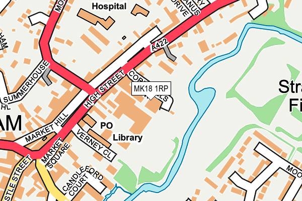 MK18 1RP map - OS OpenMap – Local (Ordnance Survey) MK18 1RP map - OS OpenMap – Local (Ordnance Survey)
