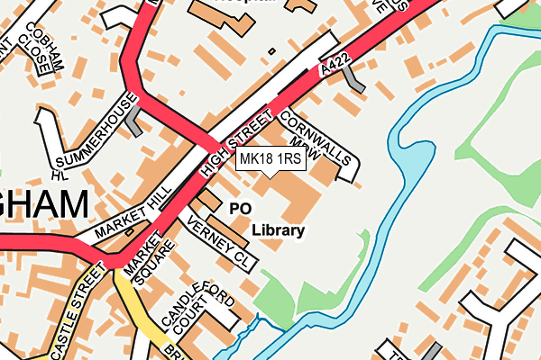 MK18 1RS map - OS OpenMap – Local (Ordnance Survey) MK18 1RS map - OS OpenMap – Local (Ordnance Survey)