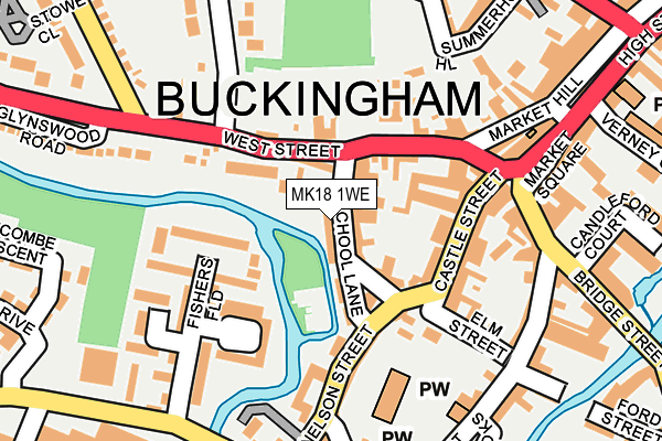 MK18 1WE map - OS OpenMap – Local (Ordnance Survey) MK18 1WE map - OS OpenMap – Local (Ordnance Survey)
